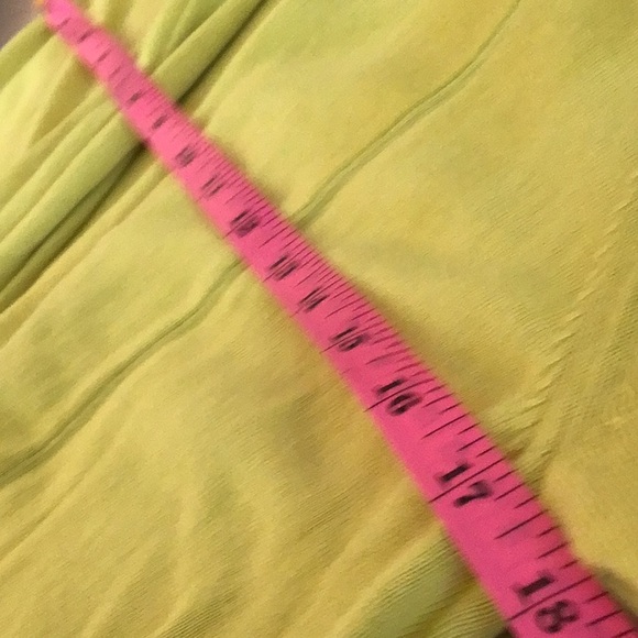 Nic&Zoe shrug/bolero. Citrus (lemon-lime) color. Medium - Picture 5 of 7